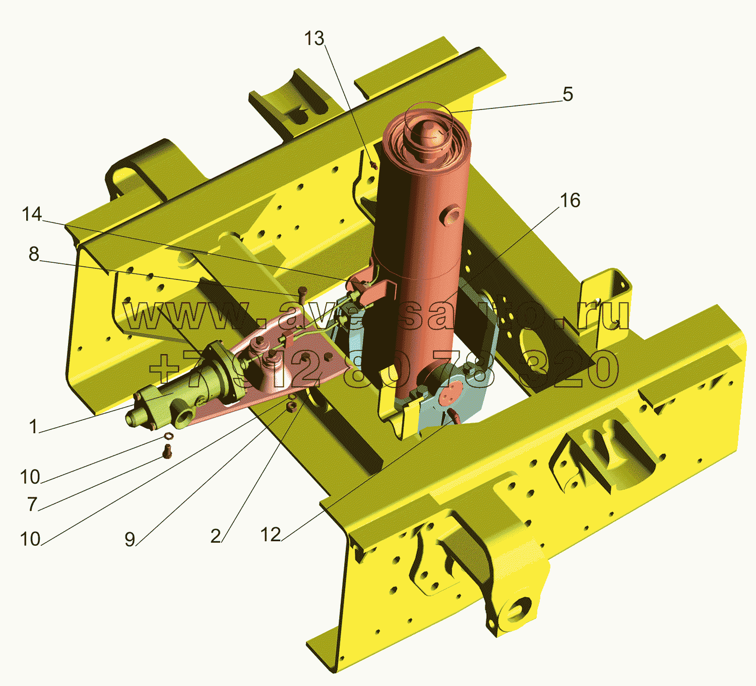 Установка цилиндра и клапана 5550V5-8603500-000