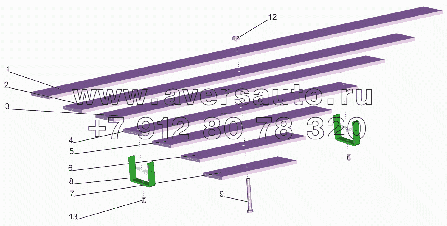 Рессора дополнительная 5440-2913012-010