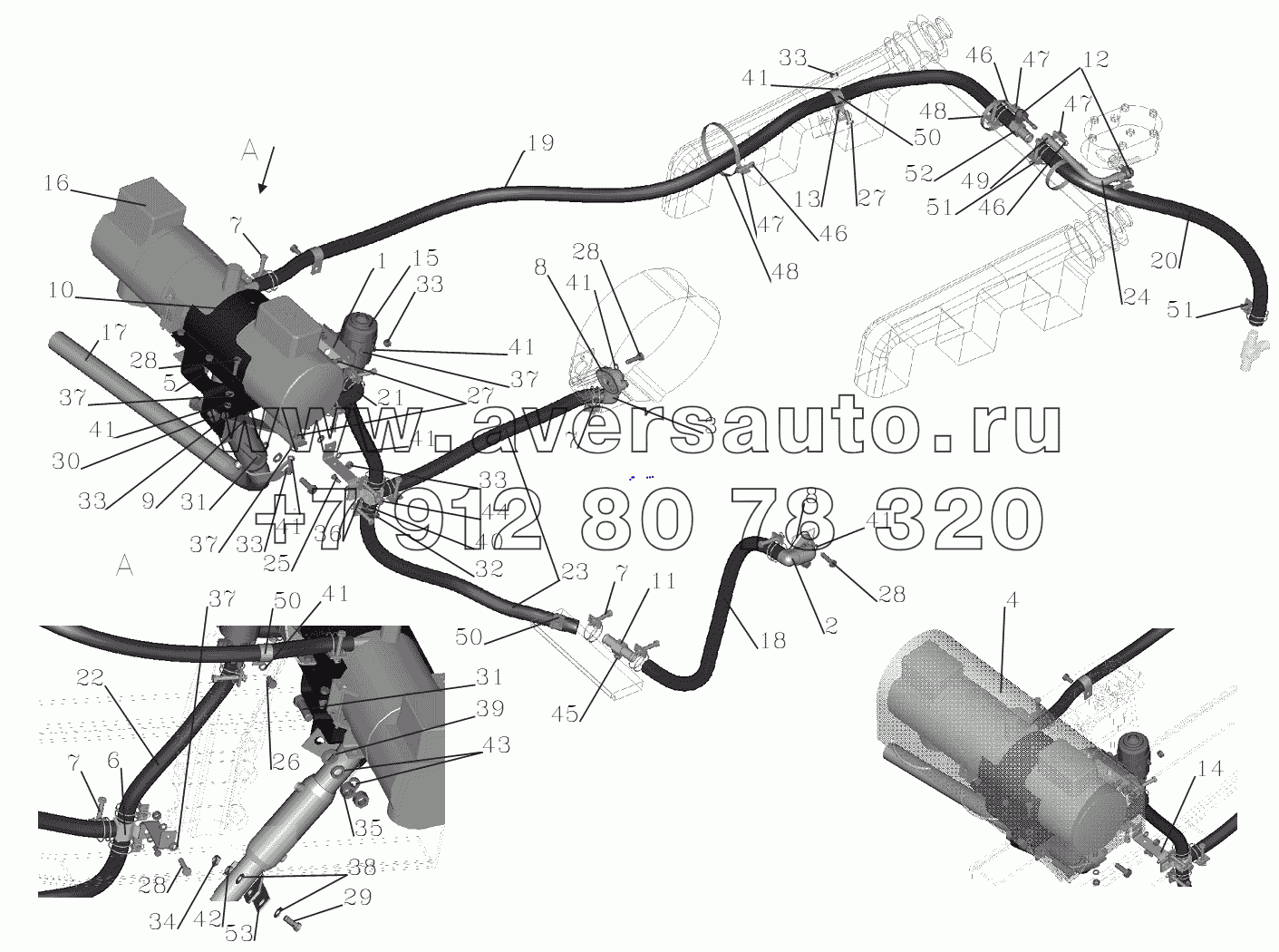 Установка подогревателя 555140-1015001