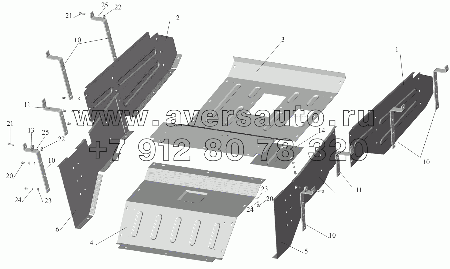 Установка шумоизоляционных экранов 555102-1061004