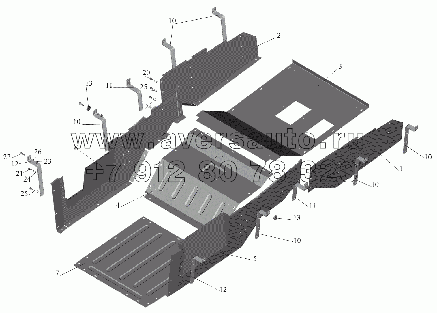 Установка шумоизоляционных экранов 642208-1061004-001