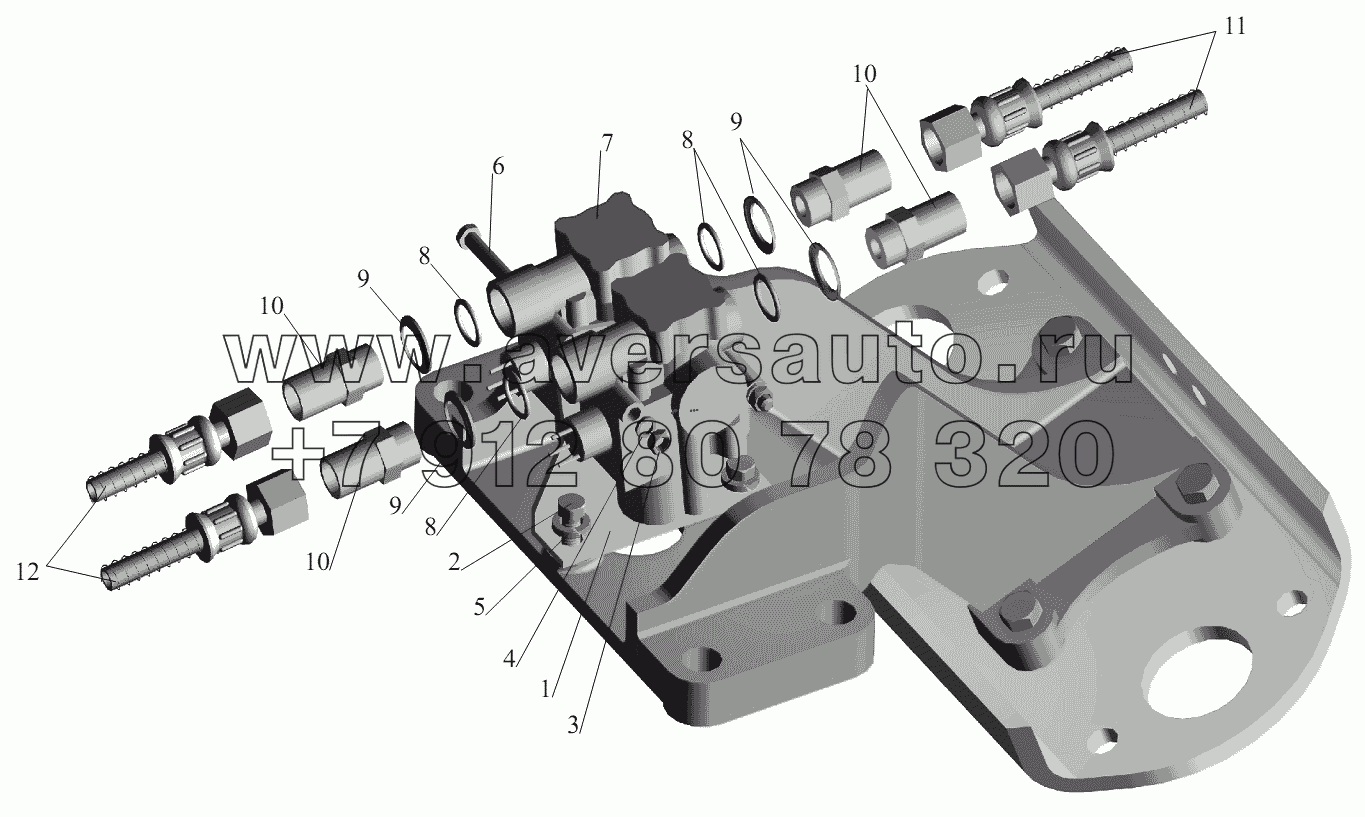 Установка задних модуляторов 54321-3538004
