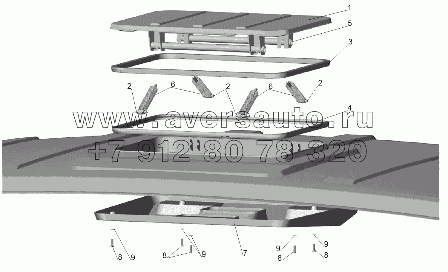 Установка вентиляционного люка 64221-5700010