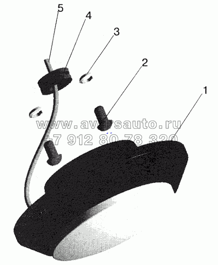 Установка плафона освещения двигателя