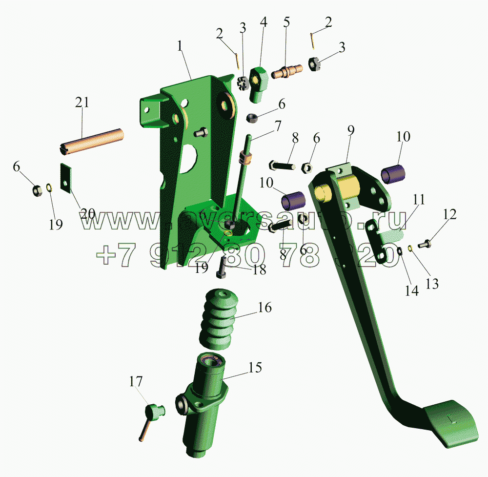 Основание педали 64226-1602004, 64221-1602004-10