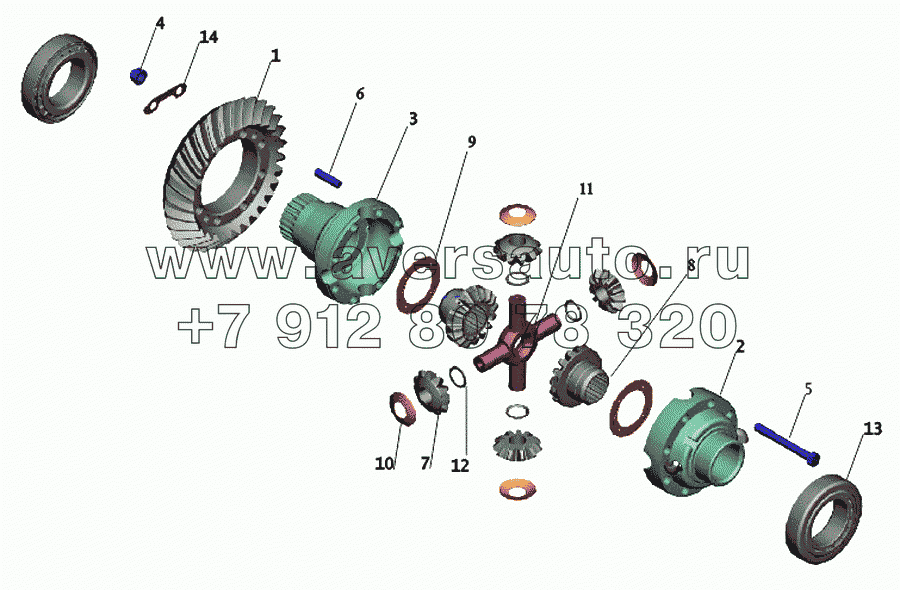 Редуктор заднего моста. Дифференциал