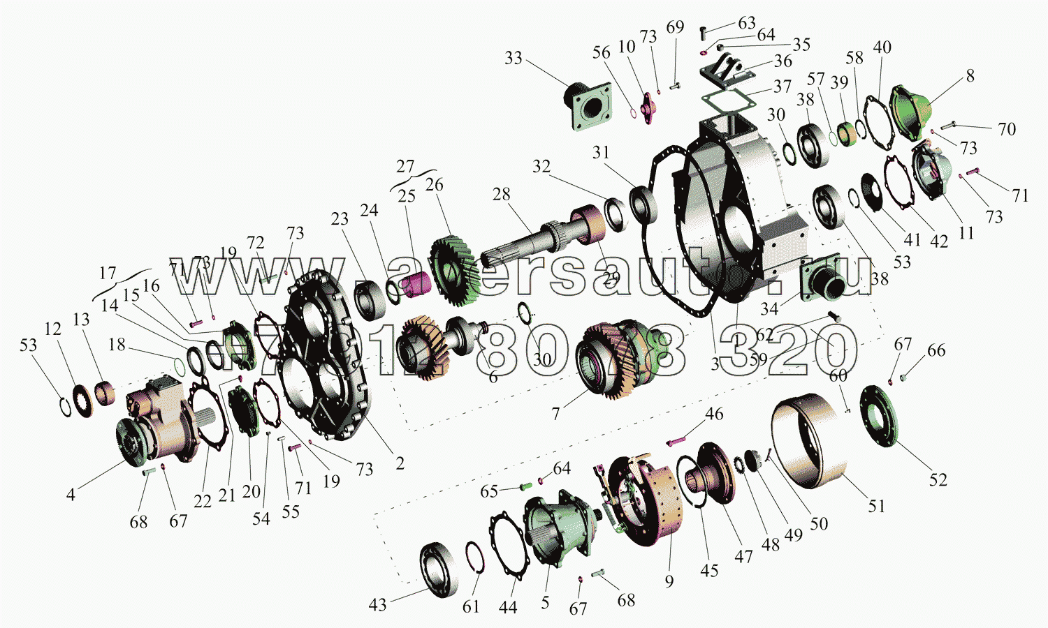 Коробка раздаточная 6425-1800020-10