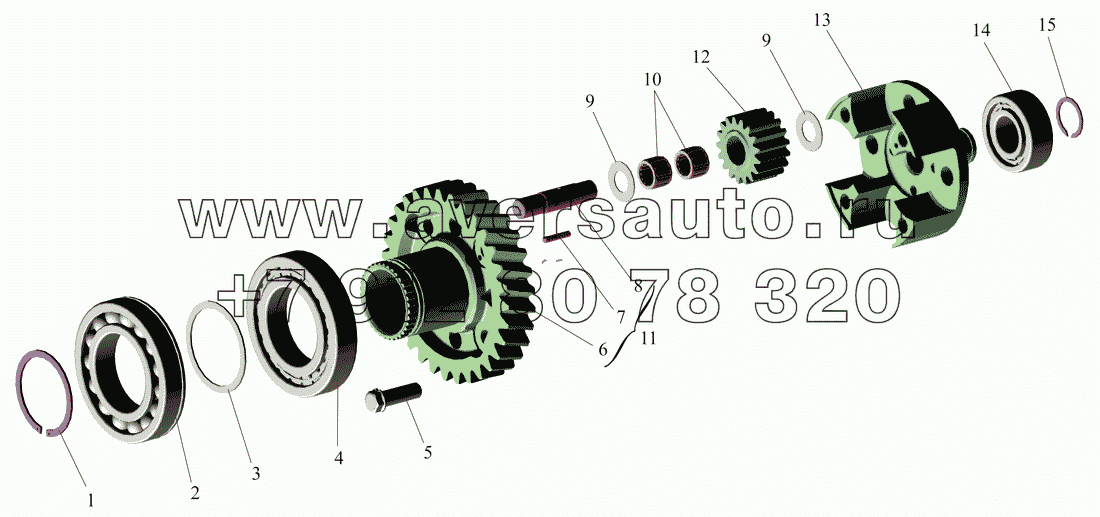 Коробка раздаточная. Дифференциал. 55165-1830010