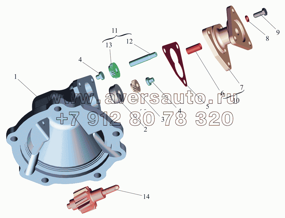 Коробка раздаточная. Крышка спидометра 6317-1802104