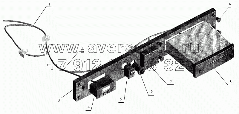 Установка электрооборудования на полке