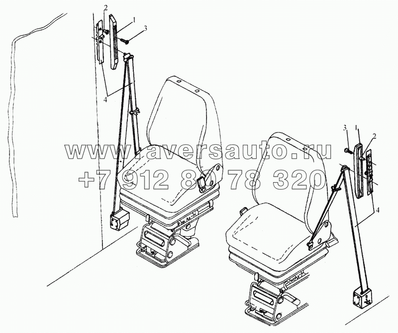 Установка ремней безопасности