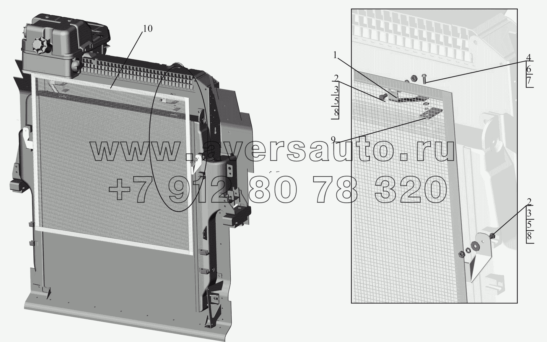 Крепление защитной сетки 544019-1300016