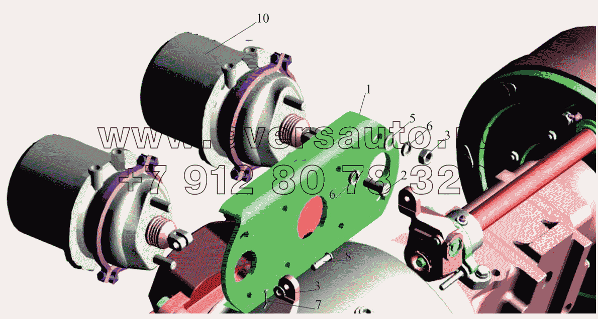 Установка задних тормозных камер 5440-3519002-10