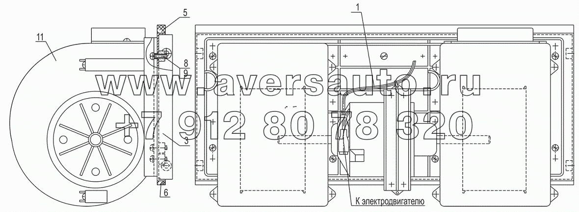 Блок вентиляторный 643008-8118010-020