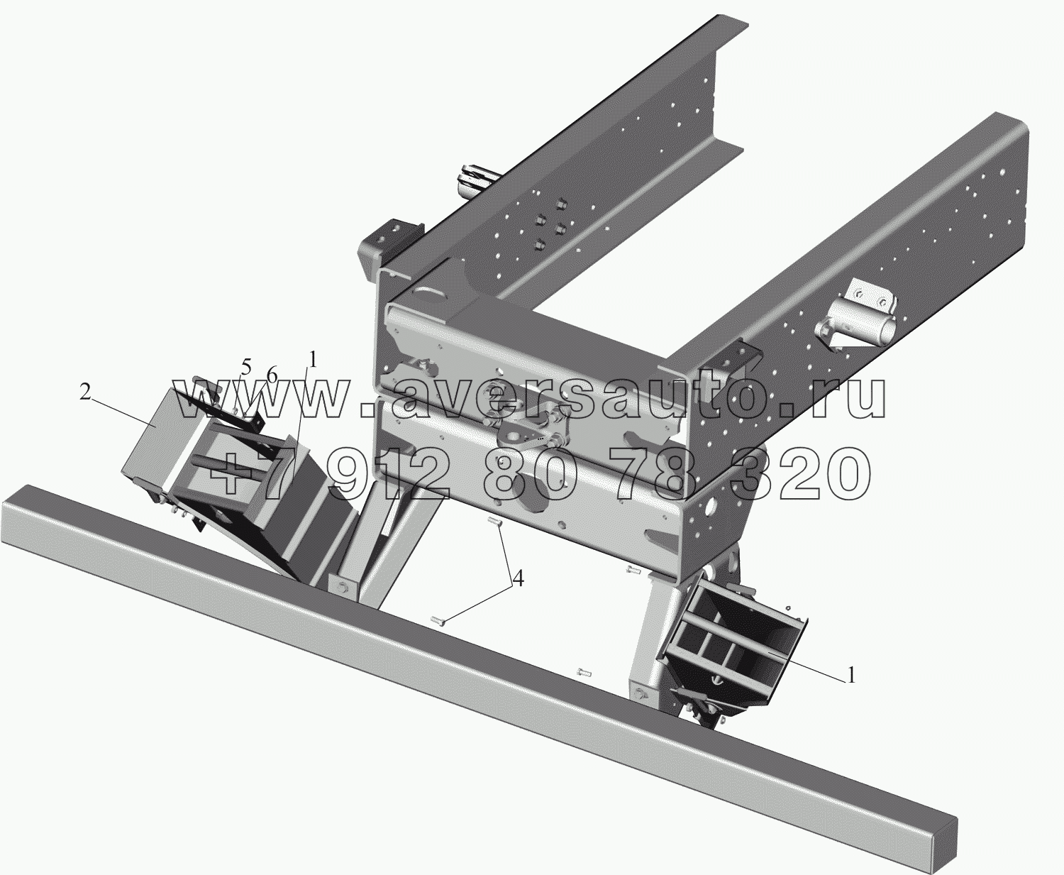 Установка противооткатных упоров 53373-3900037