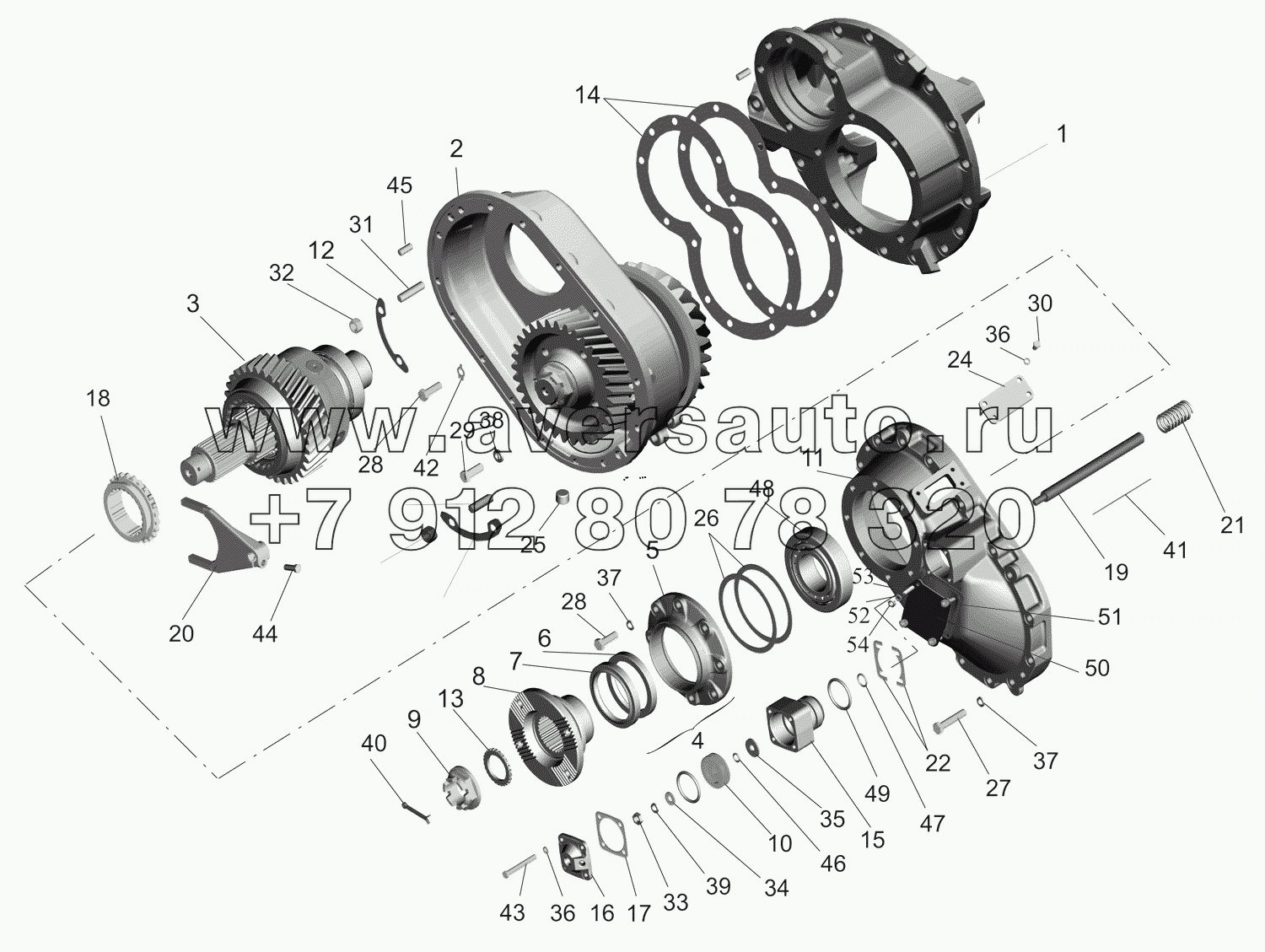 Редуктор среднего моста 651669-2502010