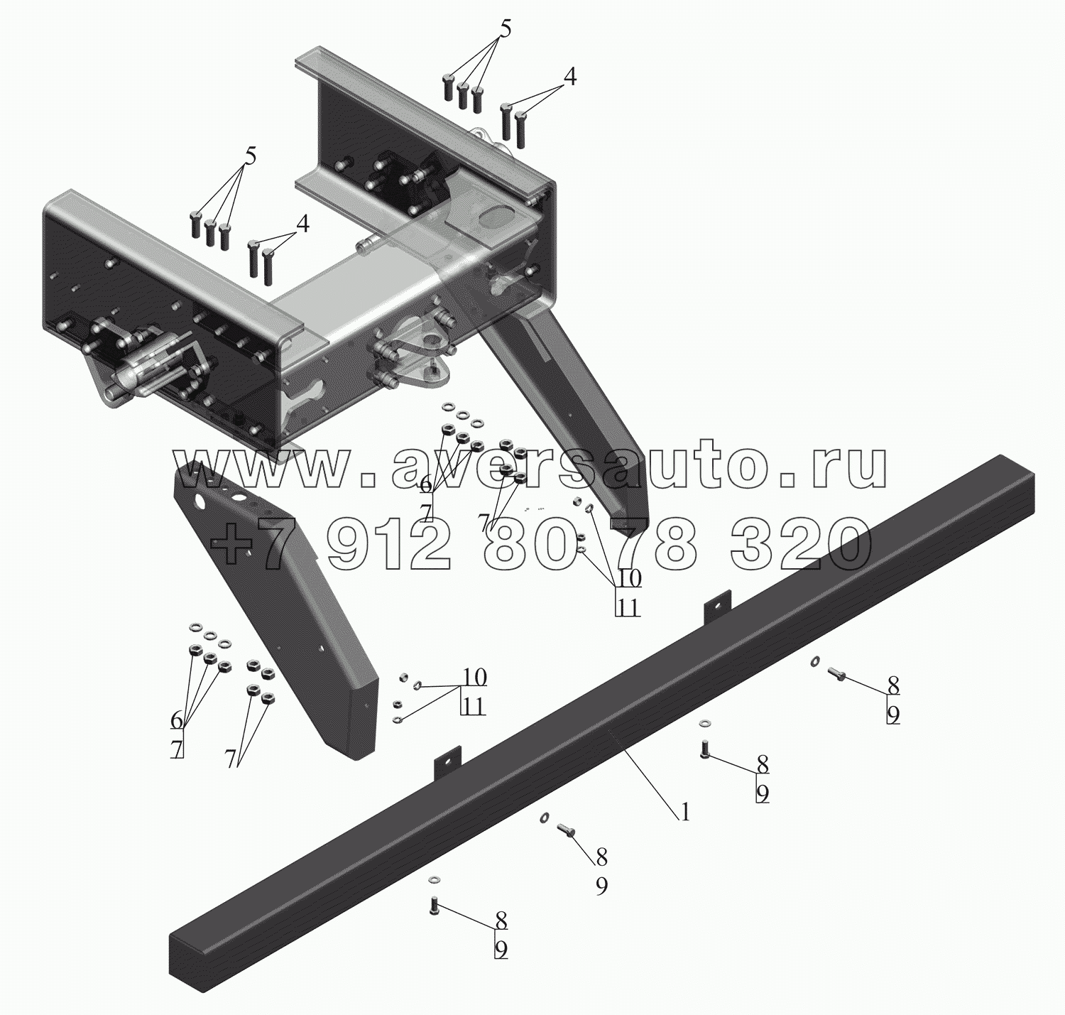 Установка заднего бампера