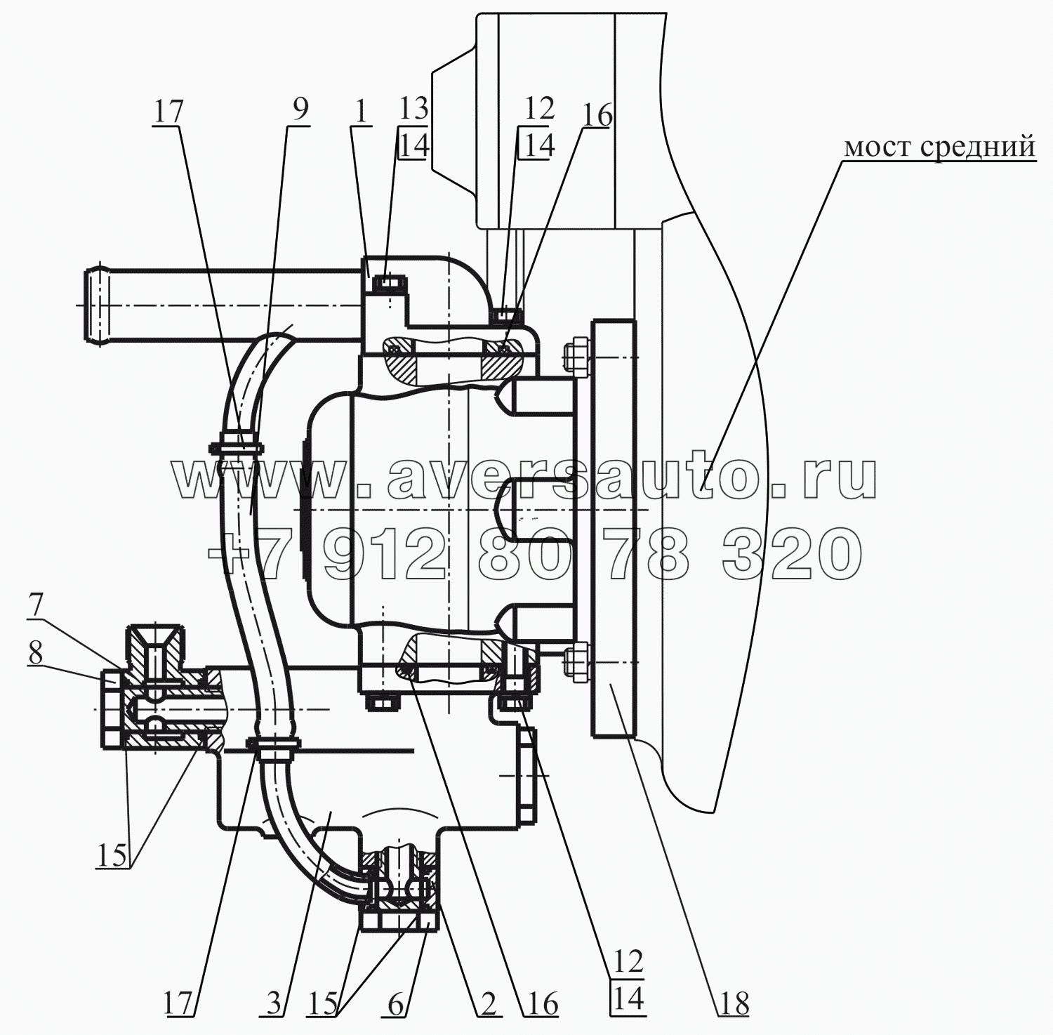 Крепление клапана расхода и давления 651608-3407012