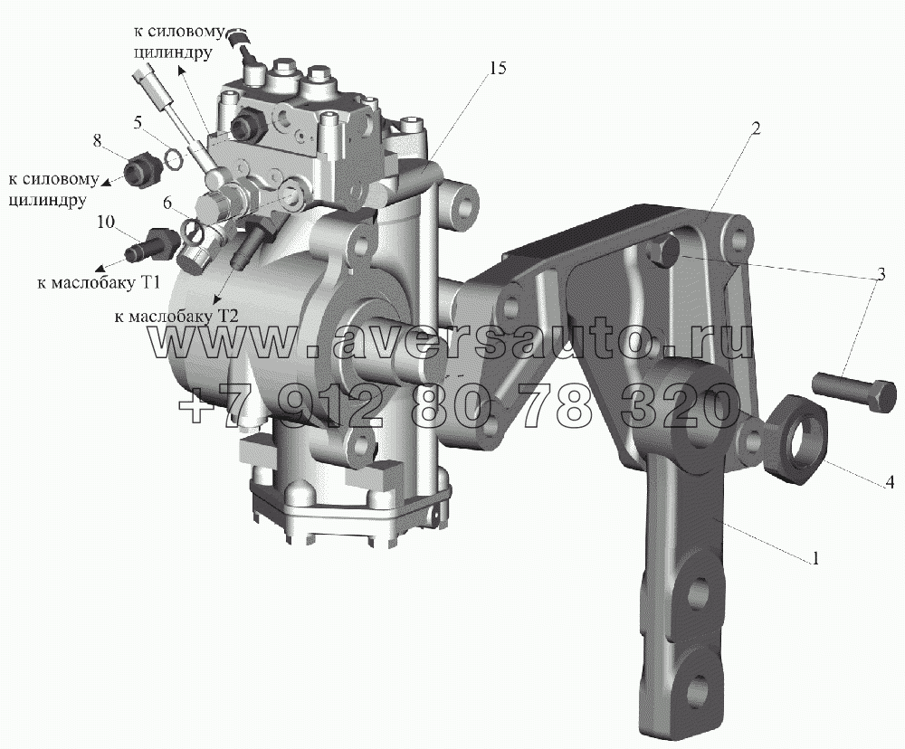 Рулевой механизм с кронштейном 6516V8-3400006-000