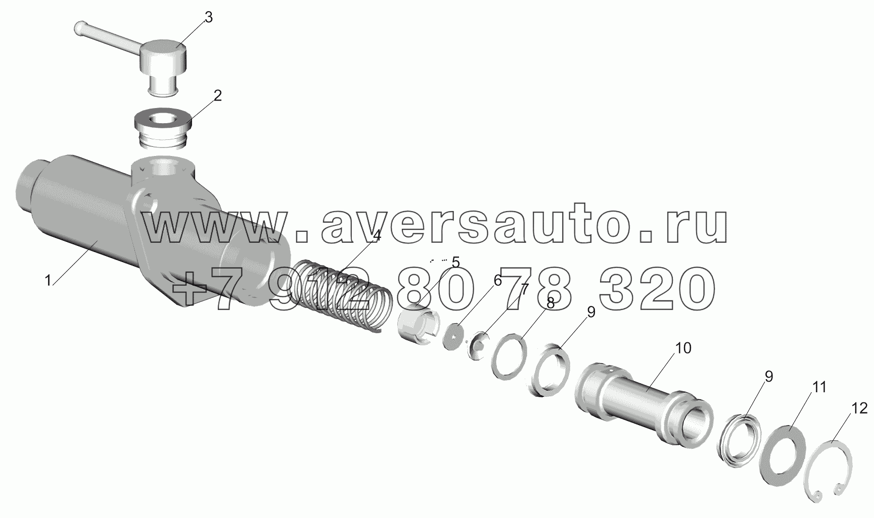 Цилиндр подпедальный 6430-1602510