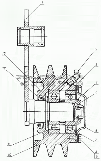 Ролик натяжной 7405-1308110