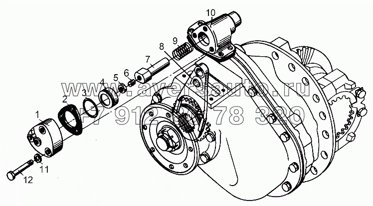 Механизм блокировки 6923-2509010-10