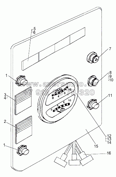 Панель приборов шасси 65151-3800009