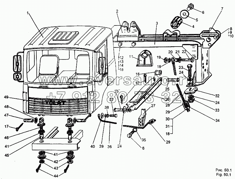 Подвеска кабины