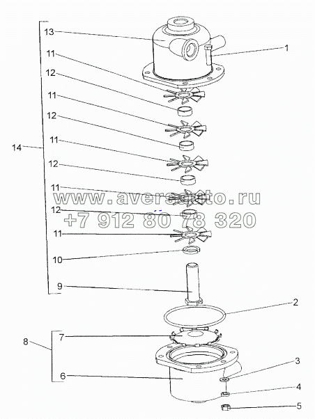 Влагомаслоотделитель 6525-3536110