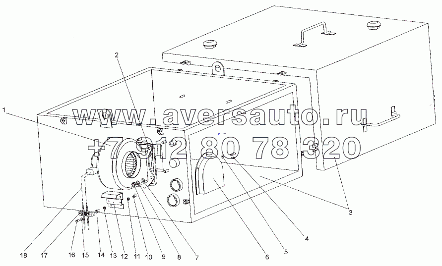 Контейнер аккумуляторной батареи 74171-3748002