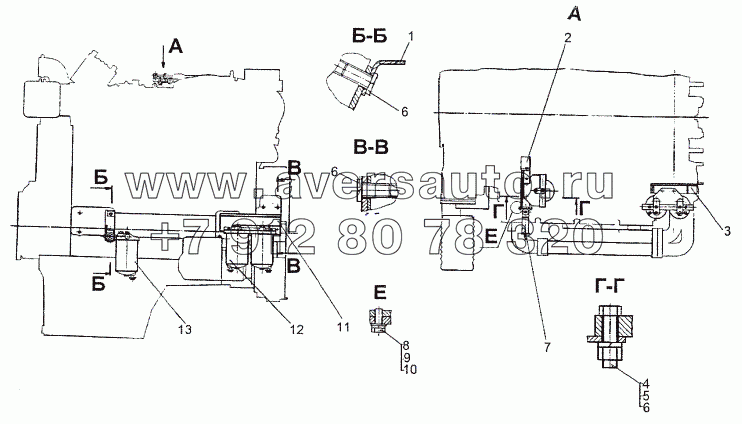 Установка агрегатов топливной системы