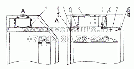 Установка бачка расширительного