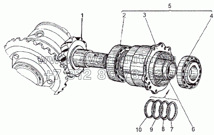 Шестерня ведущая 547A-2302021