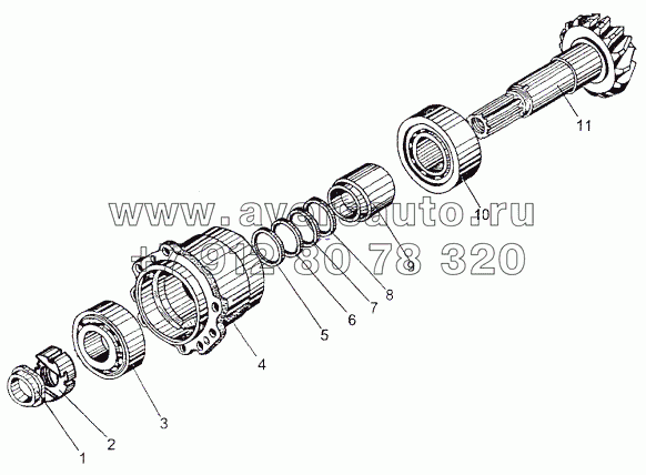 Шестерня коническая ведущая 79092-2422021