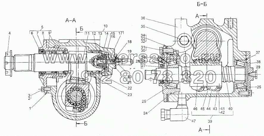 Рулевой механизм 79092-3401004