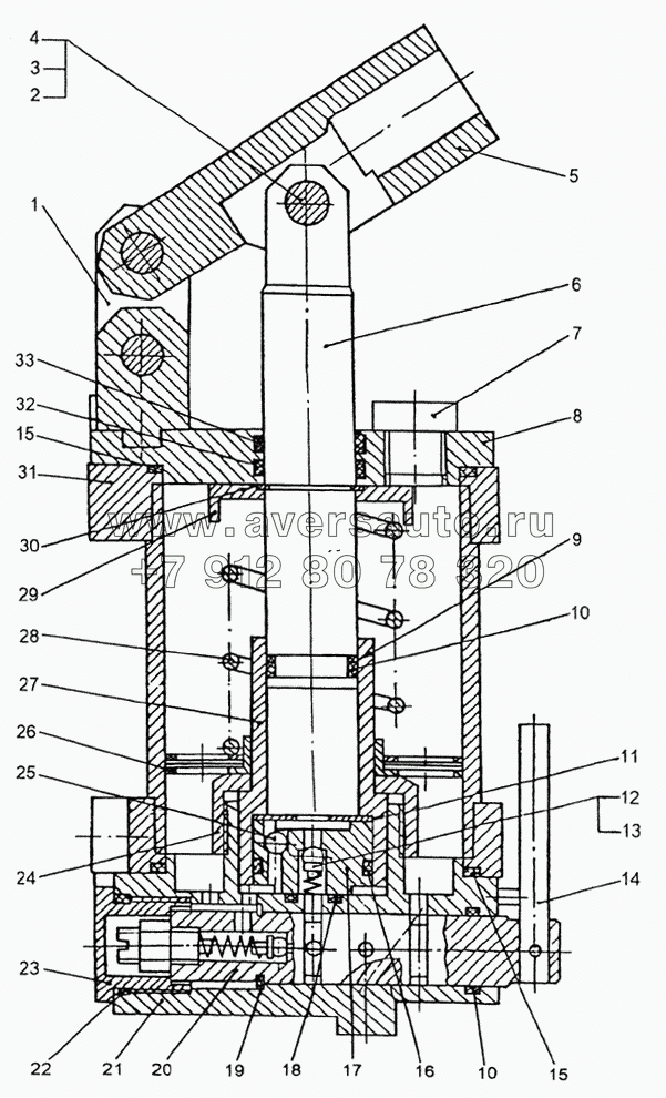 Механизм опрокидывания кабины, его цилиндр и насос