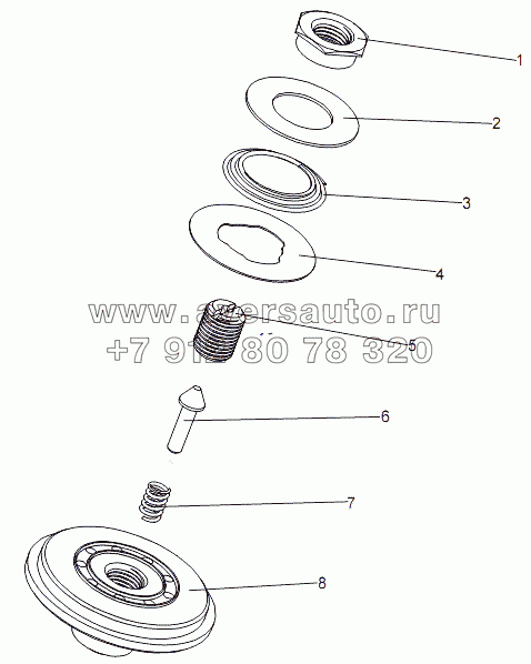 Крышка нижняя 543-2905380-10