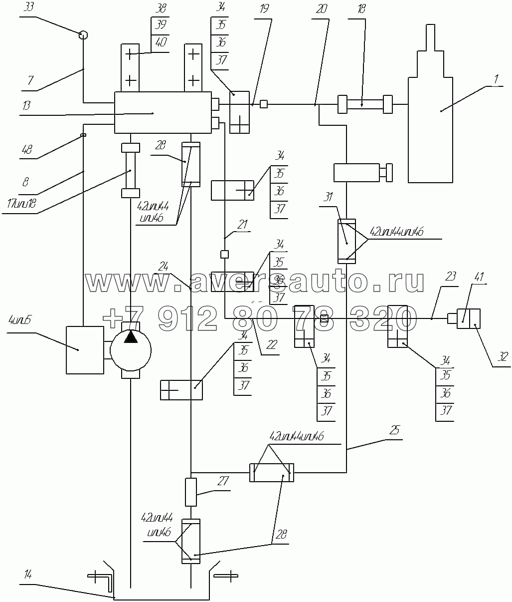 45144-8600003-10 СПГ Опрокидывающее устройство