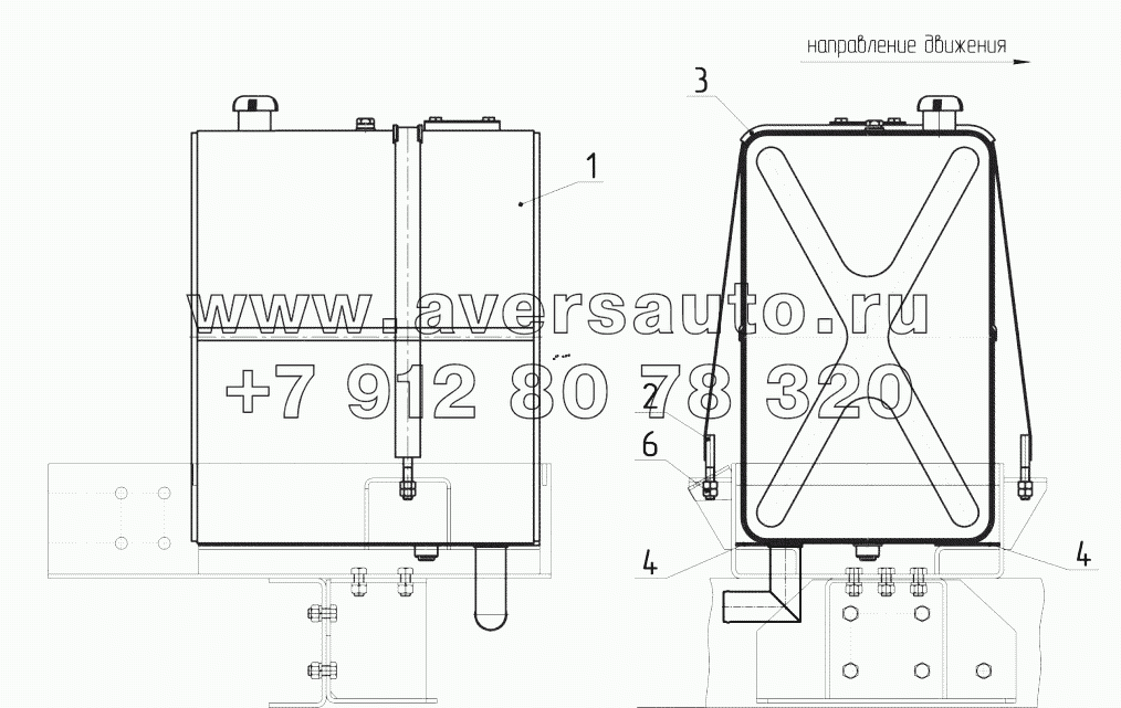 6520-8608001-81 Установка гидробака