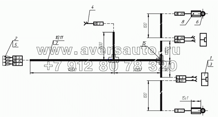 66052-3724010, 66052-01-3724010 Основной жгут