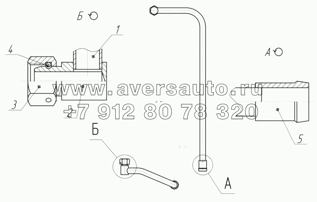 66062-01-8600060-46 Трубопровод низкого давления в сборе