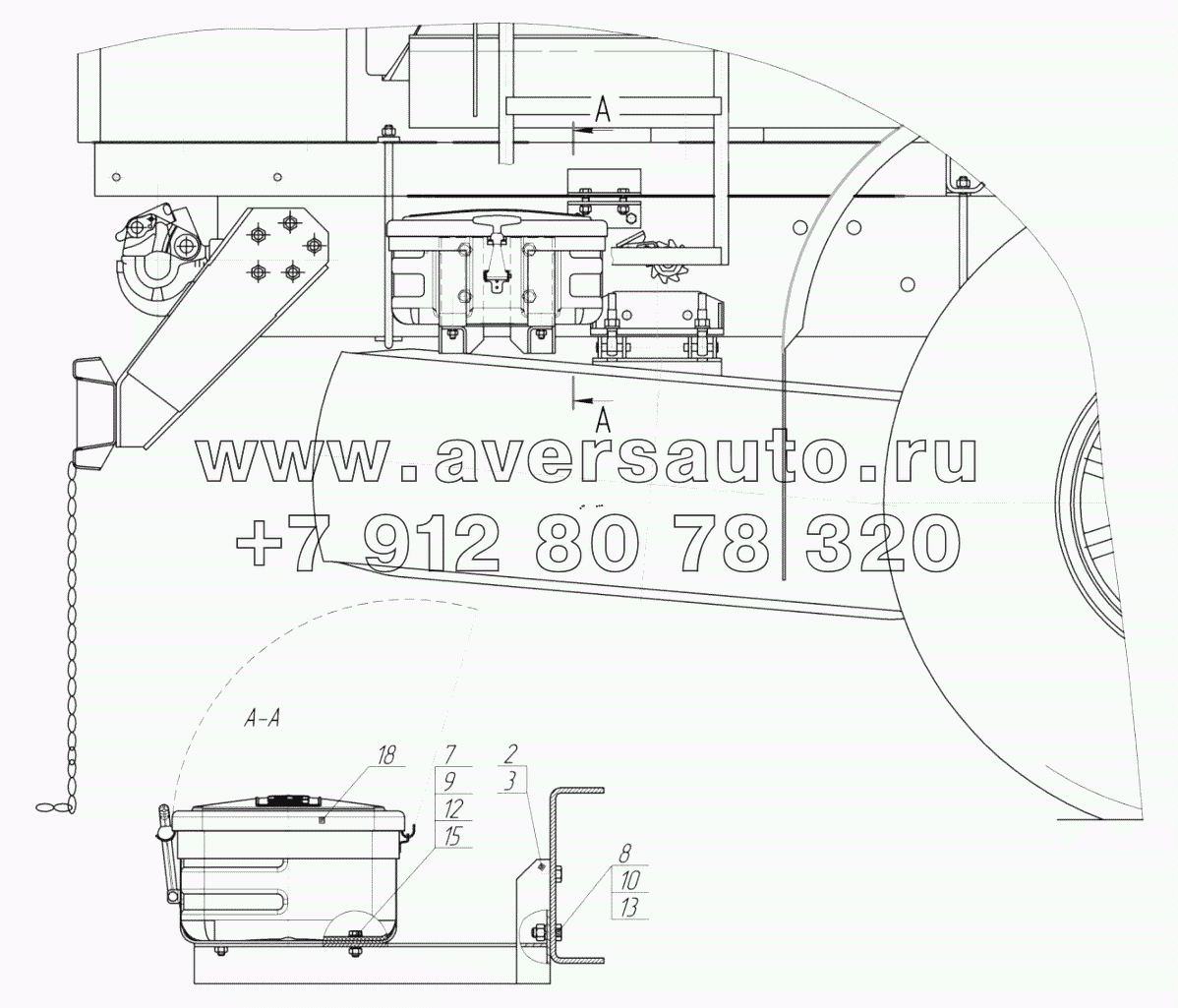 Э66062-3919035 Установка ящика для песка