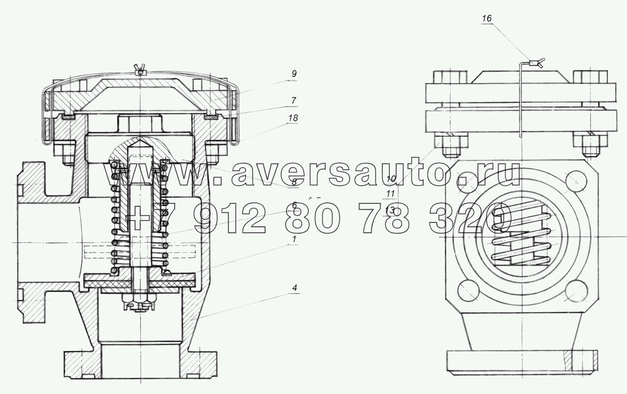 6606-8026200 Клапан предохранительный в сборе