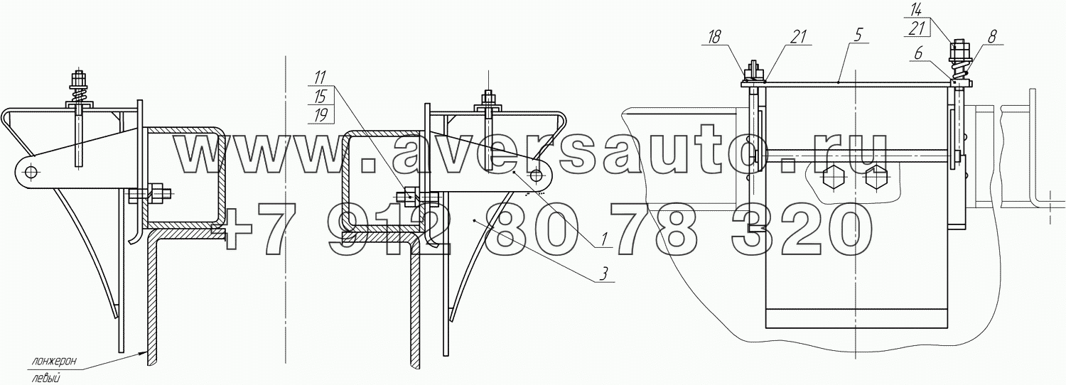 66065-3926010 Установка противооткатных упоров