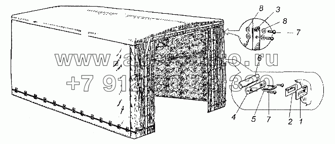 Установка тента 8332-0000010-02