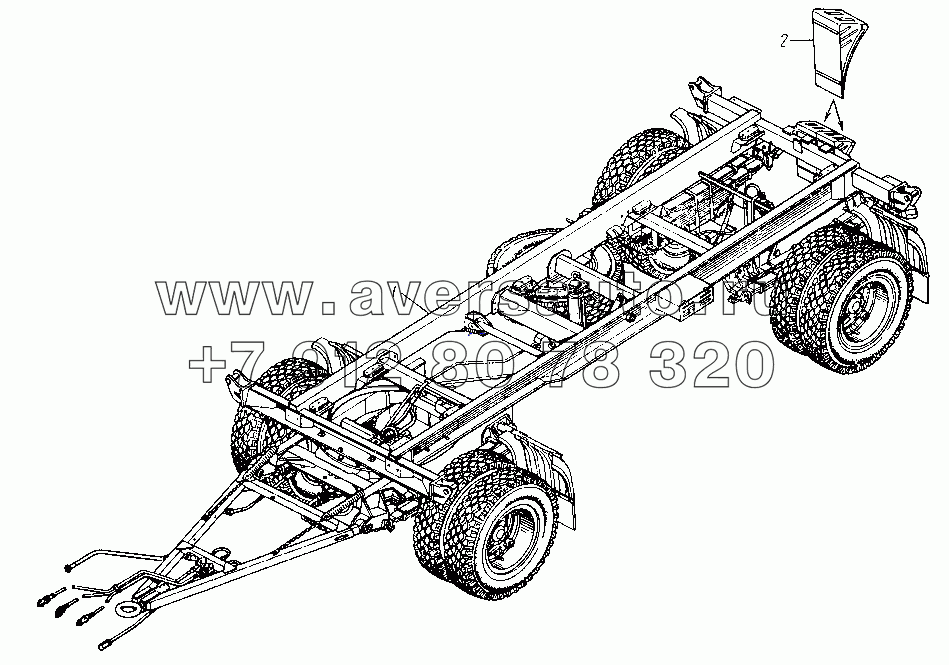 Шасси прицепа в сборе