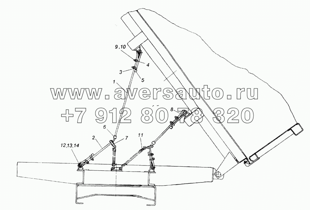 Установка канатов 55102-8500060