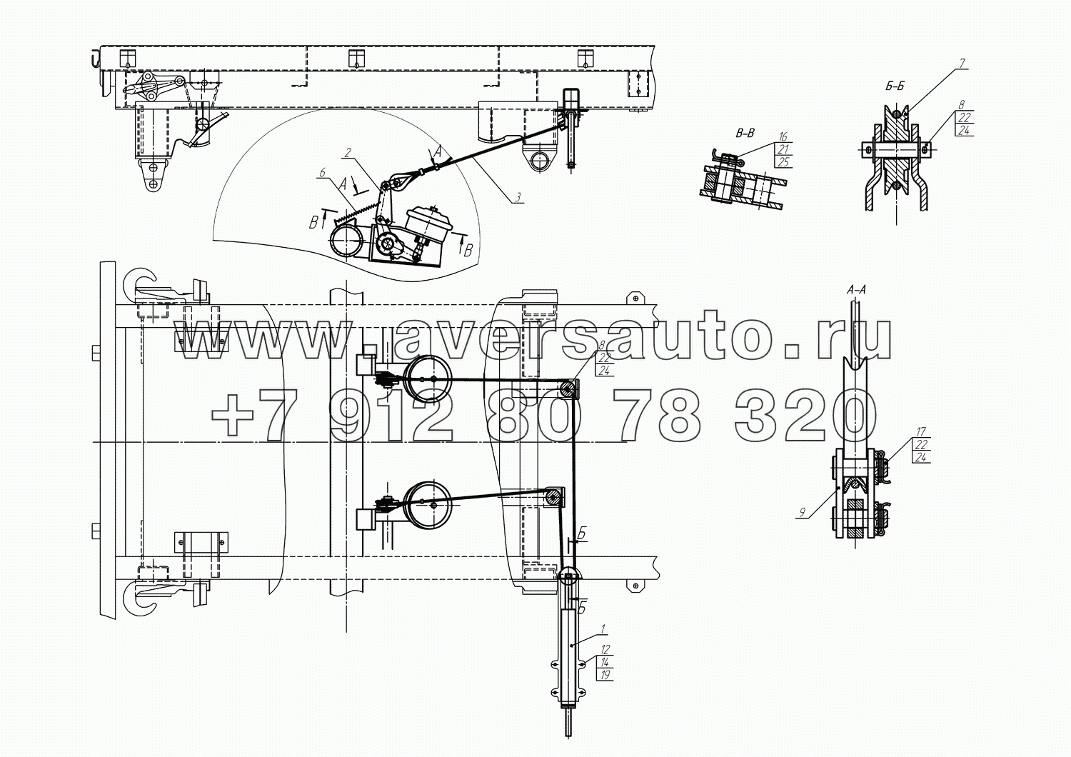 8602-3508001 Установка стояночного тормоза