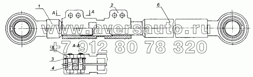 Штанга регулируемая 9693-2919215, 9693-2919215-01