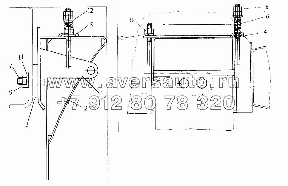 Установка противооткатных упоров 96741-3926010